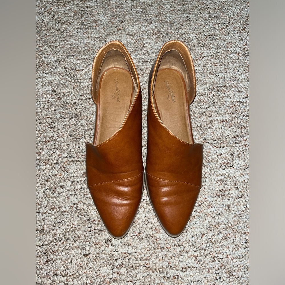 Cognac Brown Cut Out Booties